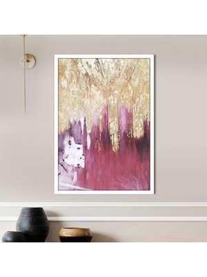 Gold - Kırmızı Akışkan 1 Çerçeve ve Poster - SO1041