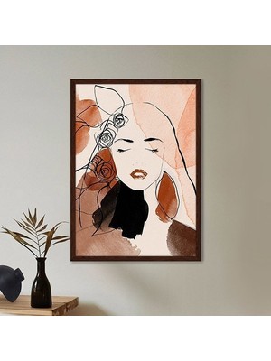 Sulu Boya Temalı Kadın 2 Çerçeve ve Poster  - IL1056