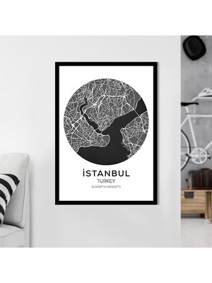 Istanbul Harita 1 Çerçeve ve Poster - SH1003