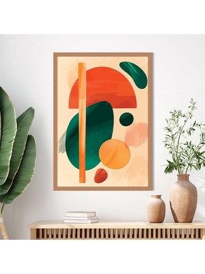 Renkli Geometrik Desenler 8 Çerçeve ve Poster  - IL1070