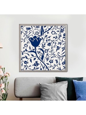 Mavi Bitkiler 7 Çerçeve ve Poster - SNT1025