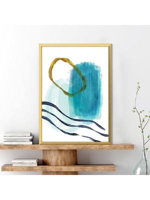 Sulu Boya Temalı Yeşil Tonlar 2 Çerçeve ve Poster - C1224