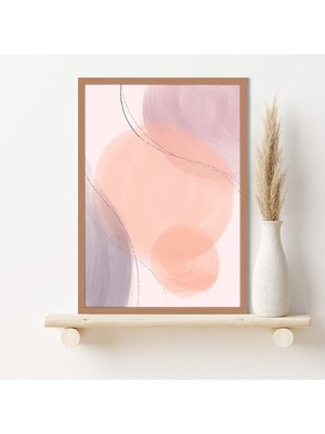 Soft Tonlar Soyut 1 Çerçeve ve Poster - SO1129