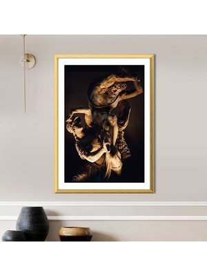 Savaşçı Ikili Heykel 1 Çerçeve ve Poster - SNT1013