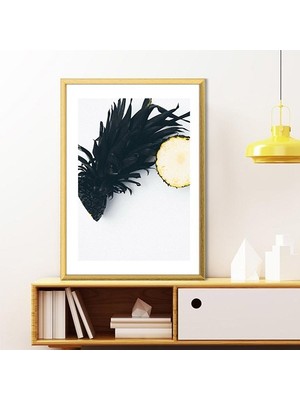 Siyah Ananas 3 Çerçeve ve Poster - MT1109