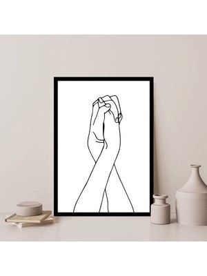 Tutuşan Eller 1 Çerçeve ve Poster - C1255