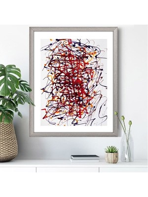 Bordo Yağlı Boya 2 Çerçeve ve Poster - SO1035