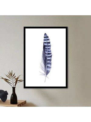 Mor Kuş Tüyü 13 Çerçeve ve Poster - IL1117