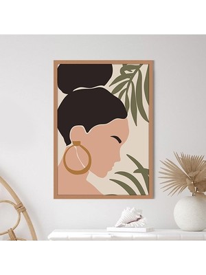 Bitkiler ve Kadın 5 Çerçeve ve Poster - IL1088