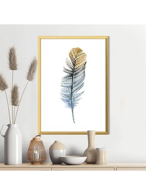 Renkli Kuş Tüyü 11 Çerçeve ve Poster - IL1123