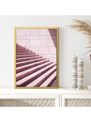 Pembe Merdivenler 2 Çerçeve ve Poster -  M1082
