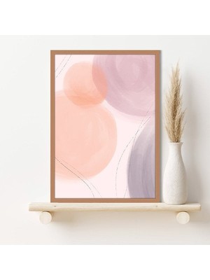 Soft Tonlar Soyut 3 Çerçeve ve Poster - SO1131