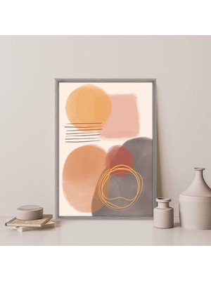 Soft Tonlar Soyut 6 Çerçeve ve Poster - SO1134
