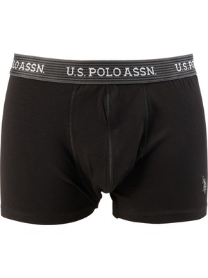 U.s. Polo Assn. Siyah - Antrasit Erkek Boxer 80515