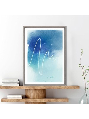 Mavi Tonlar 2 Çerçeve ve Poster - SO1120