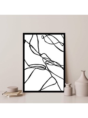 Soyut Çizgisel 1 Çerçeve ve Poster - SO1054