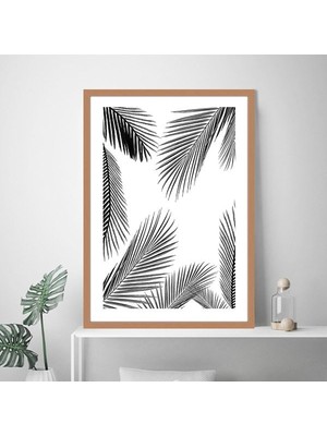 Palmiye Dalları 8 Çerçeve ve Poster - SB1087