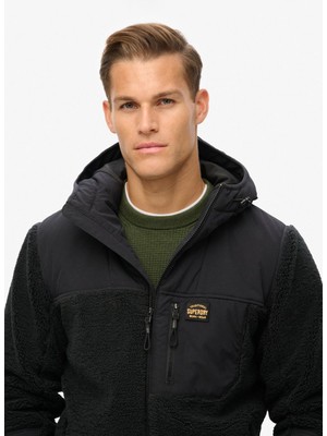 Superdry Siyah Erkek Mont M5011979AAVB_HOOD Expedıtıon Borg H