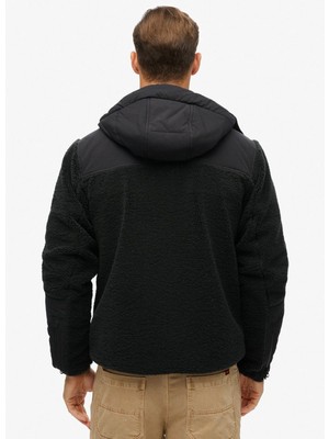 Superdry Siyah Erkek Mont M5011979AAVB_HOOD Expedıtıon Borg H