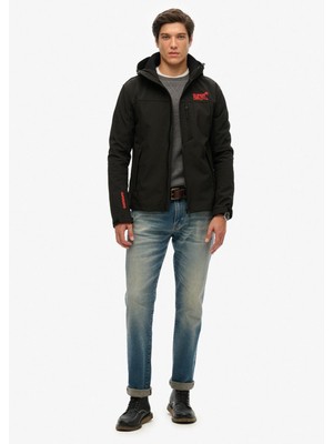 Superdry Siyah Erkek Mont M5011926A02A_HOODED Soft Shell Trek