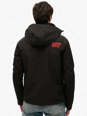 Superdry Siyah Erkek Mont M5011926A02A_HOODED Soft Shell Trek