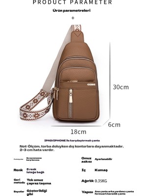 Oımg 2025 Yeni Vintage Kadın Çanta Moda Baskılı Omuz Kadın Çanta Küçük Kare Çanta Crossbody Çanta Göğüs Çanta (Yurt Dışından)