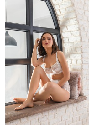 Gallipoli GELİN SET TOPARLAYICI MİNİMİZER SÜTYEN SLİP KÜLOT TAKIM EKRU (MGP32153)