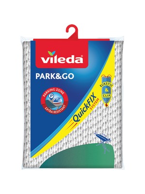 Vileda Viva Park&Go Universal Ütü Masası Kılıfı Metalize Park Alanlı Pamuk Köpüklü 120-130x38-45 cm