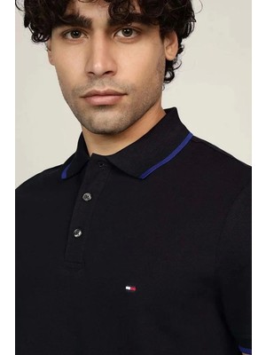 Tommy Hilfiger Erkek Lacivert Polo Yaka T-Shirt