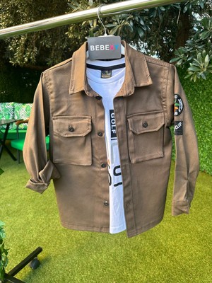 Içi Tişörtlü Golf Gömlek  Ceket Haki