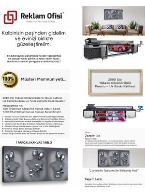 Reklam Ofisi Teslimiyet, Eli Kalbinde, Aşk Modern Premium Kanvas Tablo