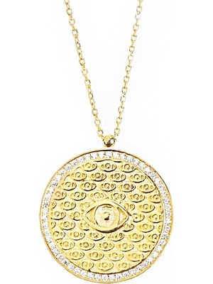 Masaliko Göz Gümüş Kolye SB1081, 925 Ayar Kadın Gümüş Kolye