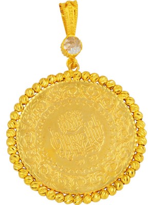 Yarım Altınlı 14 Ayar Dorika Kolye Ucu