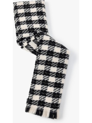 Koton Ekoseli Atkı Püskül Detaylı