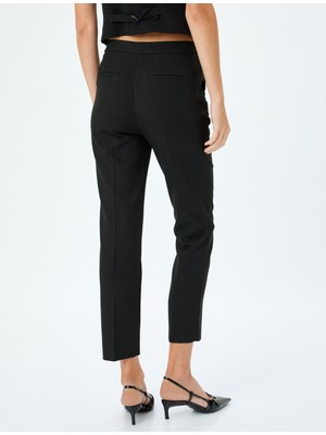 Yüksek Bel Slim Fit Cigarette Pantolon