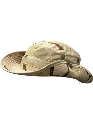 Single Sword Jungle Kep - Şapka - Katlanabilir Safari Fötr Şapkası