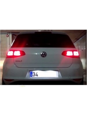 Vw Golf 7 Beyaz LED Plaka Lambası Ampul Seti T10 W5W