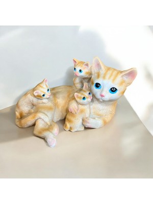 Sedosh Home Vision Anne Kedi ve Yavrular Biblo