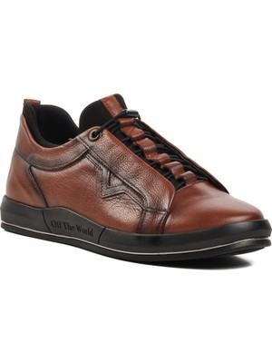 Ayakmod Taba  Hakiki Deri Erkek Günlük Ayakkabı