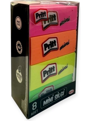 Pritt Mini Neon Silgi 8'li Paket