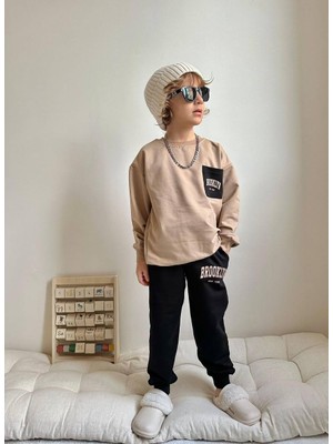 Sacro Kids Brooklyn Baskılı Eşofman-Sweatshirt 2 Iplik Mevsimlik Erkek Çocuk Takım