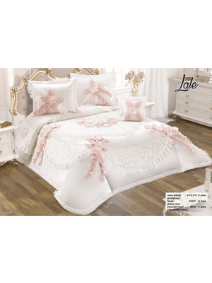 Yatak Örtüsü Takımı Çeyizlik 4 Parça Lale