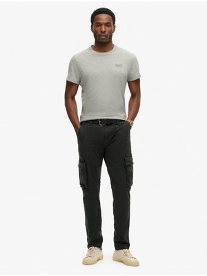 Superdry Normal Paça Siyah Erkek Kargo Pantolon M7011132AAFB_CORE Cargo Pant