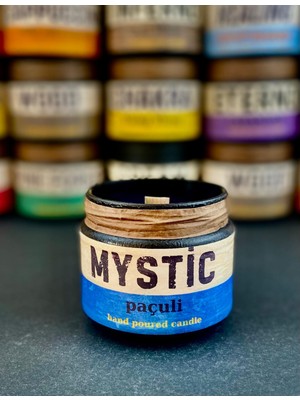 Stworkshop Mystic: Özel Tasarım Paçuli Kokulu Mum, 250 gr Doğal Vegan Soya Wa x  Mumu.