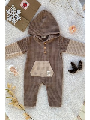 Cassiope Düğmeli Waffle Tulum