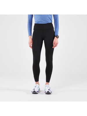 Kalenji Kadın Koşu Taytı - Siyah - KIPRUN Run 100 Warm