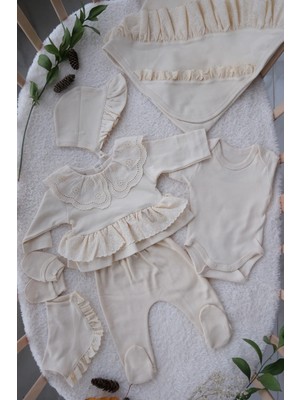 Mini Cayzen Elegant Brodeli Hastane Çıkış Seti