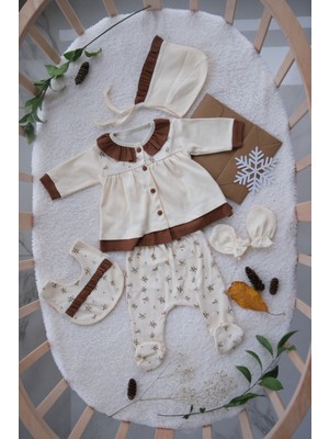 Minizeyn Çiçek Baskılı Hastane Çıkış Seti