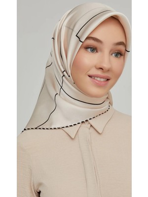 Armine Nostalji Tivil İpek 8655 - 06 Beyaz Karışık Desen