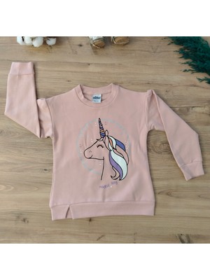 Unicorn - Gök Kuşağı Desenli Sweat Alt Üsttakım